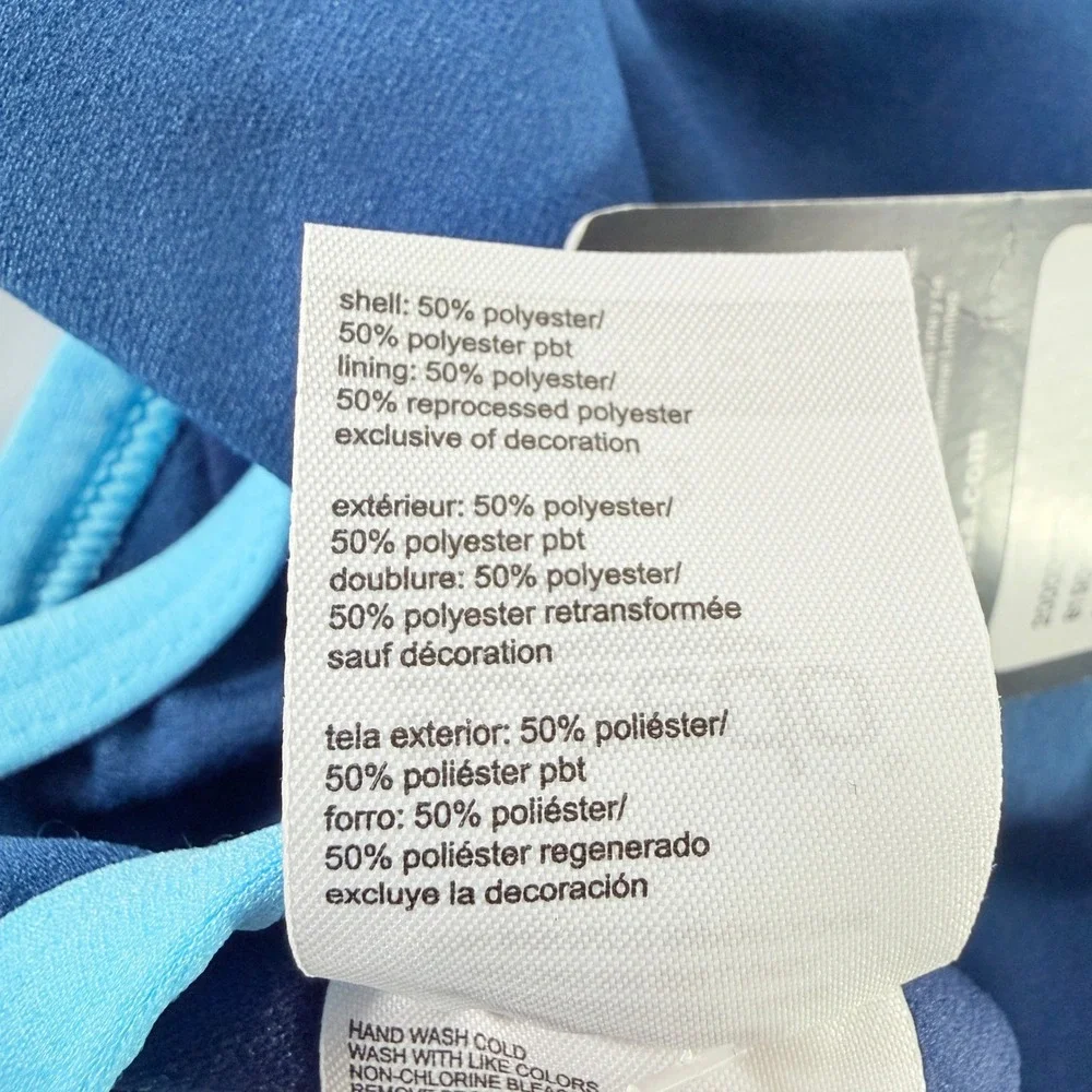 Speedo Endurance+ One Piece Athletic Swimsuit Navy‎ Blue Size 6/32 NWT
